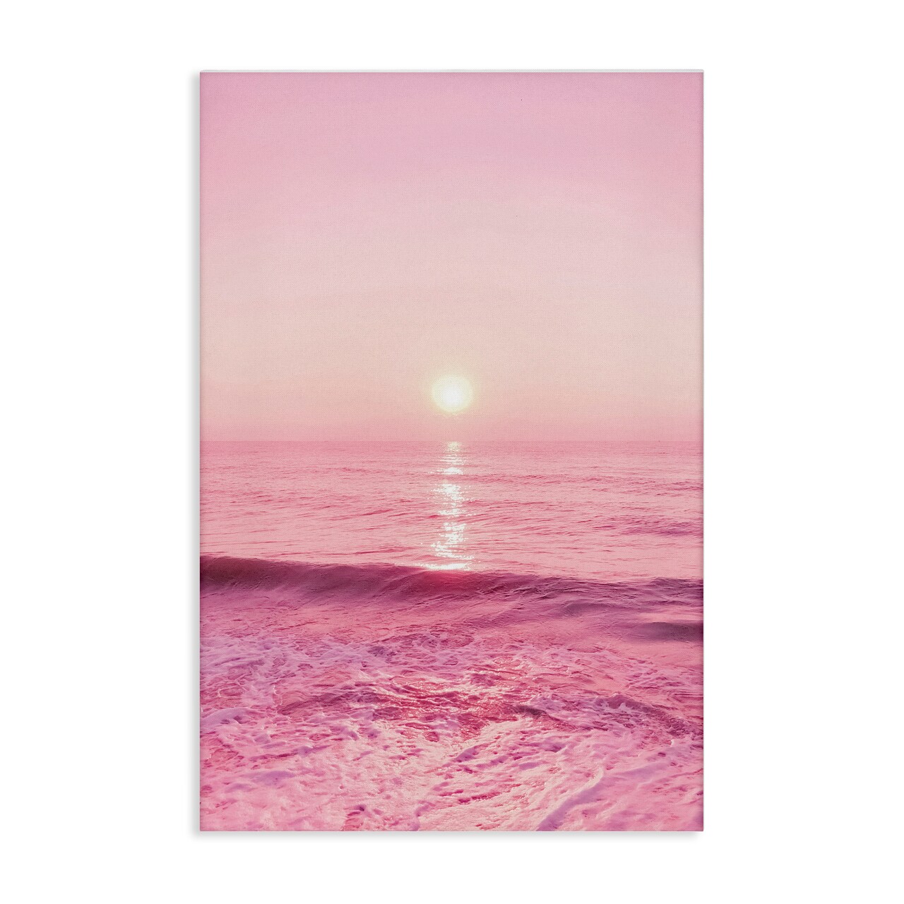 Stupell Industries Peachy Pink Sunset Canvas Wall Art Design by Nataly White